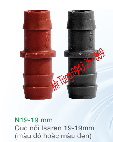 Cục nối ISAREN 19-19mm(màu đỏ hoặc màu đen ),Bảo Bình N.19-19