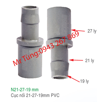Cục nối 21-27-19mm PVC,Bảo Bình N.21-27-19