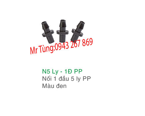 Nối 1 đầu 5ly nhựa PP,Bảo Bình N.5ly-1Đ*PP