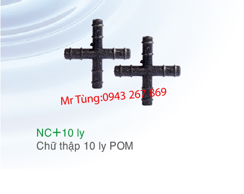 Chữ Thập 10mm POM,Bảo Bình NC+10ly