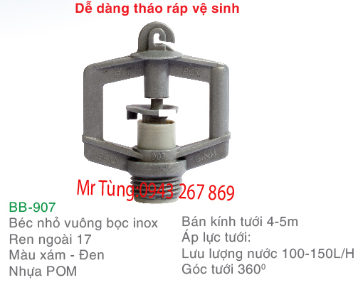 Béc nước tưới nhỏ bọc inox Bảo Bình BB-907