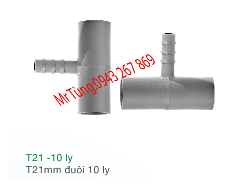 Tê 10mm đuôi chuột răng ngoài 21mm