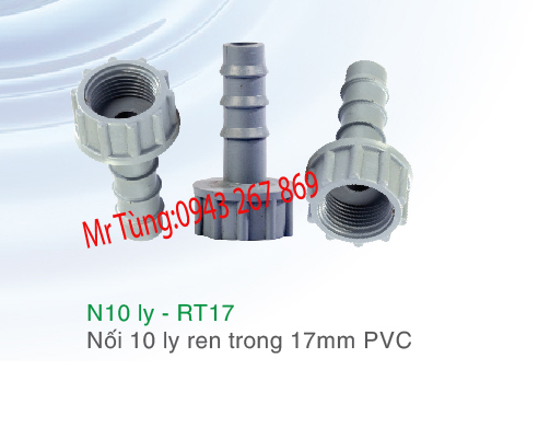 Cục nối ren trong 17mm ống đuôi chuột Bảo Bình