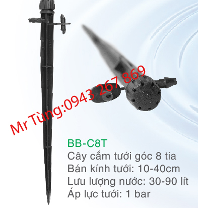 Cây cắm  tưới gốc 8tia,Bảo Bình BB-C8T