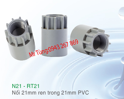 Nối nhựa PVC 21 răng trong 21mm Bảo Bình