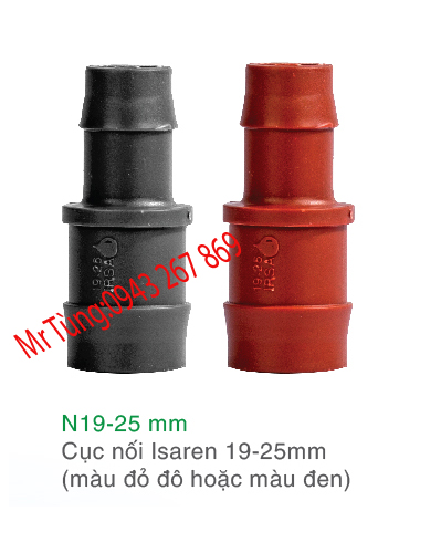 Cục nối ISAREN 19-25mm màu đỏ đô hoặc màu đen