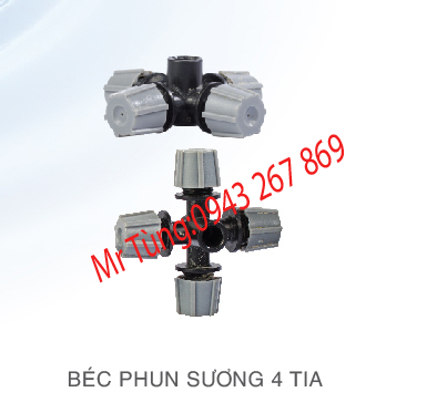 Béc tưới phun sương 4 tia,Bảo Bình