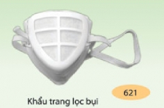 Khẩu trang lọc bụi trắng BB621 Bảo Bình