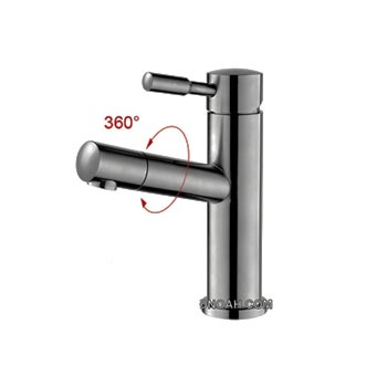 Vòi lavabo nóng lạnh 1 chân inox 304 Moonoah MN-510A