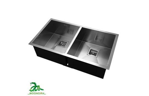 Chậu rửa bát inox 304 hai hố cân Moonoah MN-8245